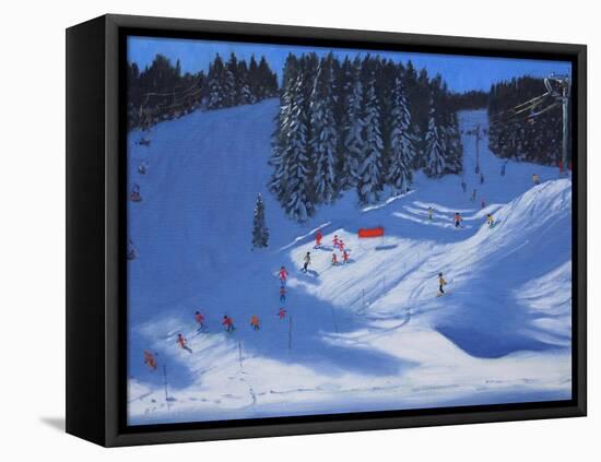 Ski School, Morzine, 2014-Andrew Macara-Framed Stretched Canvas