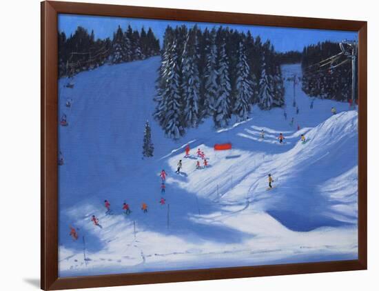 Ski School, Morzine, 2014-Andrew Macara-Framed Giclee Print