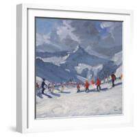 Ski School, Tignes, 2009-Andrew Macara-Framed Giclee Print