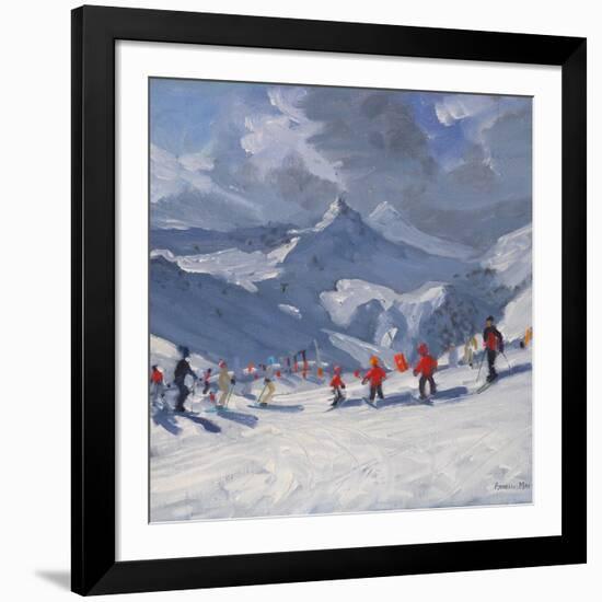 Ski School, Tignes, 2009-Andrew Macara-Framed Giclee Print