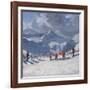 Ski School, Tignes, 2009-Andrew Macara-Framed Giclee Print