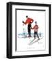 Ski Skills-Norman Rockwell-Framed Art Print