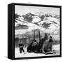 Ski Sledge 1930S-null-Framed Stretched Canvas