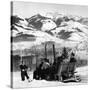 Ski Sledge 1930S-null-Stretched Canvas