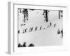Ski Slope at Squaw Valley During Winter Olympics-George Silk-Framed Photographic Print