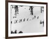 Ski Slope at Squaw Valley During Winter Olympics-George Silk-Framed Photographic Print