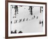 Ski Slope at Squaw Valley During Winter Olympics-George Silk-Framed Photographic Print