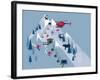 Ski Slopes-null-Framed Giclee Print