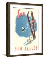 Ski Sun Valley-null-Framed Art Print