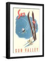 Ski Sun Valley-null-Framed Art Print