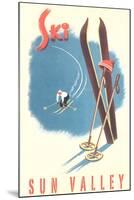 Ski Sun Valley-null-Mounted Art Print