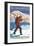 Ski the Cascades, Cascade Mountains, Washington-Lantern Press-Framed Art Print
