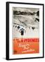 Ski the Pyrenees-null-Framed Art Print