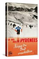 Ski the Pyrenees-null-Stretched Canvas