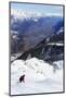 Ski Touring Near Martigny at Col De La Forclaz, Valais, Swiss Alps, Switzerland, Europe-Christian Kober-Mounted Photographic Print