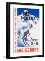 Ski Tournament Lake George-null-Framed Giclee Print