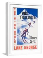 Ski Tournament Lake George-null-Framed Giclee Print