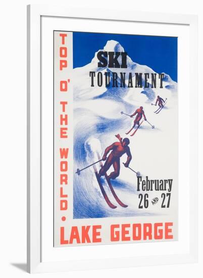 Ski Tournament Lake George-null-Framed Giclee Print