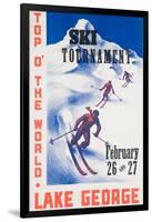 Ski Tournament Lake George-null-Framed Giclee Print