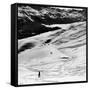 Ski Tracks on Alpine Slopes of Winter Resort-Alfred Eisenstaedt-Framed Stretched Canvas
