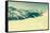 Ski Trail with Valley in the Back-Anze Bizjan-Framed Stretched Canvas