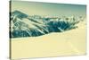 Ski Trail with Valley in the Back-Anze Bizjan-Stretched Canvas