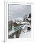 Ski Train, Gstaad, Bern, Switzerland-Walter Bibikow-Framed Premium Photographic Print