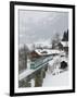 Ski Train, Gstaad, Bern, Switzerland-Walter Bibikow-Framed Premium Photographic Print