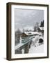 Ski Train, Gstaad, Bern, Switzerland-Walter Bibikow-Framed Photographic Print