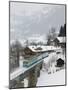 Ski Train, Gstaad, Bern, Switzerland-Walter Bibikow-Mounted Photographic Print