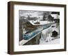 Ski Train, Gstaad, Bern, Switzerland-Walter Bibikow-Framed Photographic Print