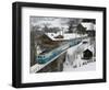 Ski Train, Gstaad, Bern, Switzerland-Walter Bibikow-Framed Photographic Print