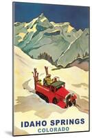 Ski Truck in Idaho Springs, Colorado-null-Mounted Art Print