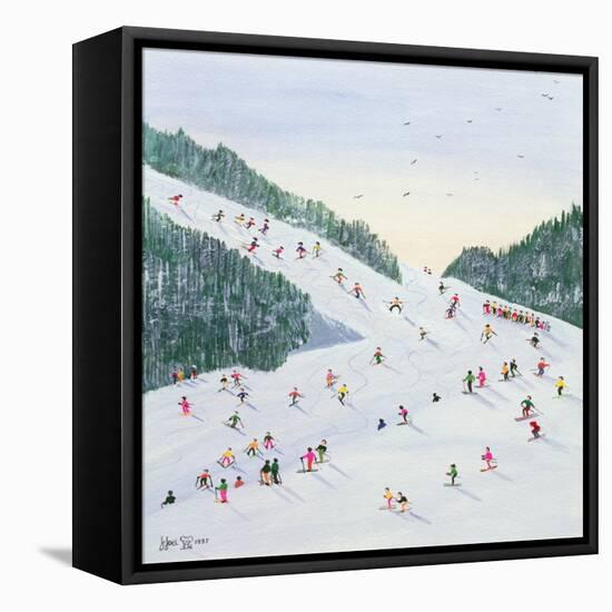 Ski-Vening, 1995-Judy Joel-Framed Stretched Canvas