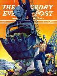 "Two Points," Saturday Evening Post Cover, January 24, 1942-Ski Weld-Giclee Print
