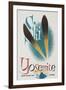 Ski Yosemite Travel Poster-null-Framed Giclee Print