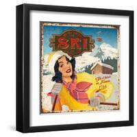 Ski-Bruno Pozzo-Framed Art Print