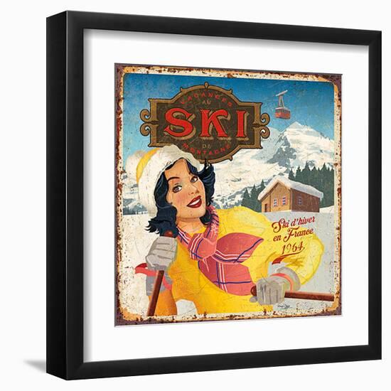 Ski-Bruno Pozzo-Framed Art Print