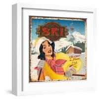 Ski-Bruno Pozzo-Framed Art Print