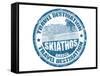 Skiathos Stamp-radubalint-Framed Stretched Canvas