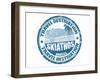 Skiathos Stamp-radubalint-Framed Art Print