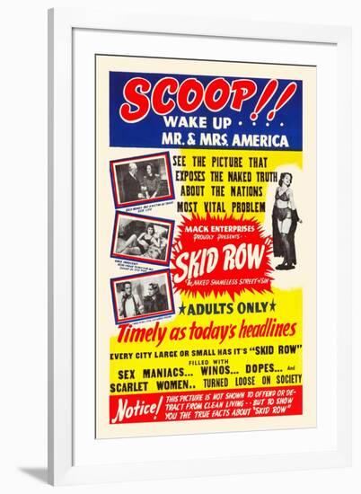 Skid Row-Scoop-Wake Up America-Mack Enterprise-Framed Art Print