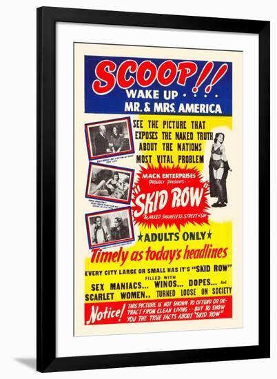 Skid Row-Scoop-Wake Up America-Mack Enterprise-Framed Art Print