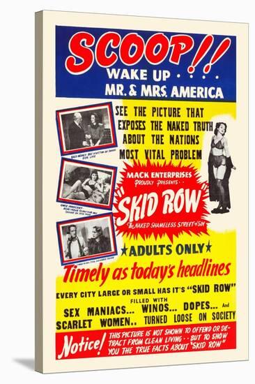 Skid Row-Scoop-Wake Up America-Mack Enterprise-Stretched Canvas