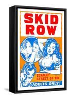 Skid Row-Mack Enterprise-Framed Stretched Canvas