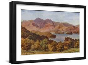 Skiddaw and Keswick from Brandelhow Park, Lake District-Alfred Robert Quinton-Framed Giclee Print