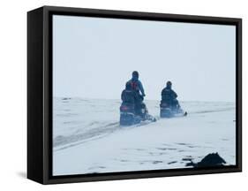 Skidooing on Langjokull Glacier, Iceland, Polar Regions-Ethel Davies-Framed Stretched Canvas