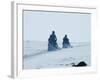 Skidooing on Langjokull Glacier, Iceland, Polar Regions-Ethel Davies-Framed Photographic Print