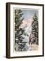 Skier at Alta, Utah-null-Framed Art Print