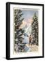 Skier at Alta, Utah-null-Framed Art Print